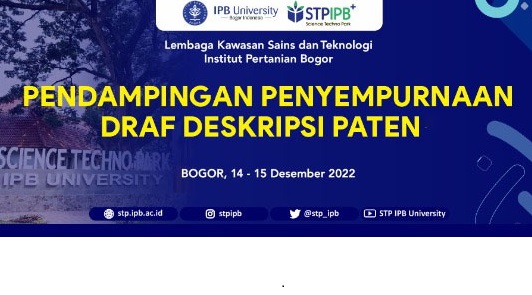 Pendampingan Penyempurnaan Draft Deskripsi Paten IPB Tahun 2022
