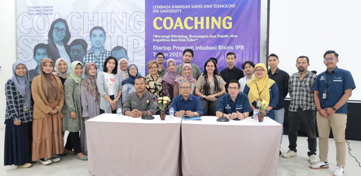 Peserta mengikuti sesi coaching startup STP IPB mengenai legalitas usaha dan manajemen keuangan.